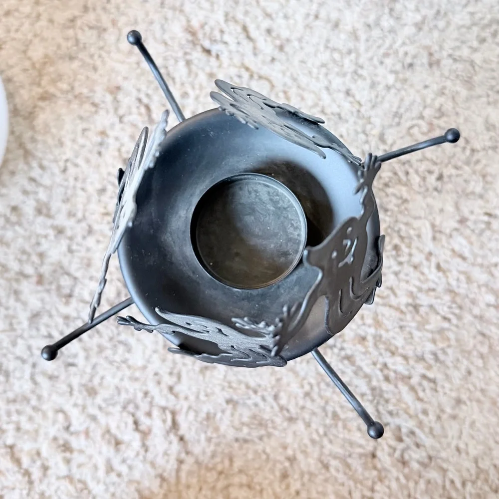 PartyLite Shadowdancers Ghost Tealight Lamp Halloween October Fall P7797 - Picture 3 of 9